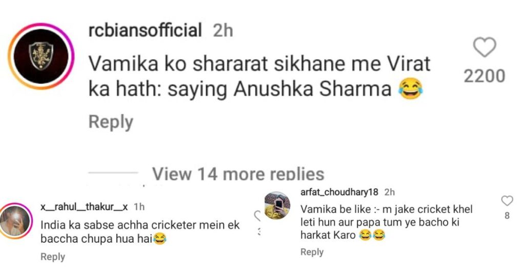 Fans Tweet on Virat Kohli Instagram post