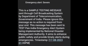 Emergency Alert Massage