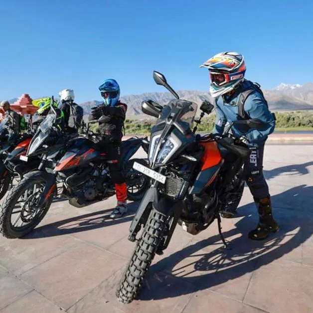 Rahul gandhi Ladakh bike trip